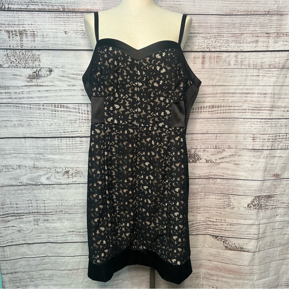 Torrid 20 Lace Dress Retro Y2K‎ Bodycon Mini Dress Adjustable Straps